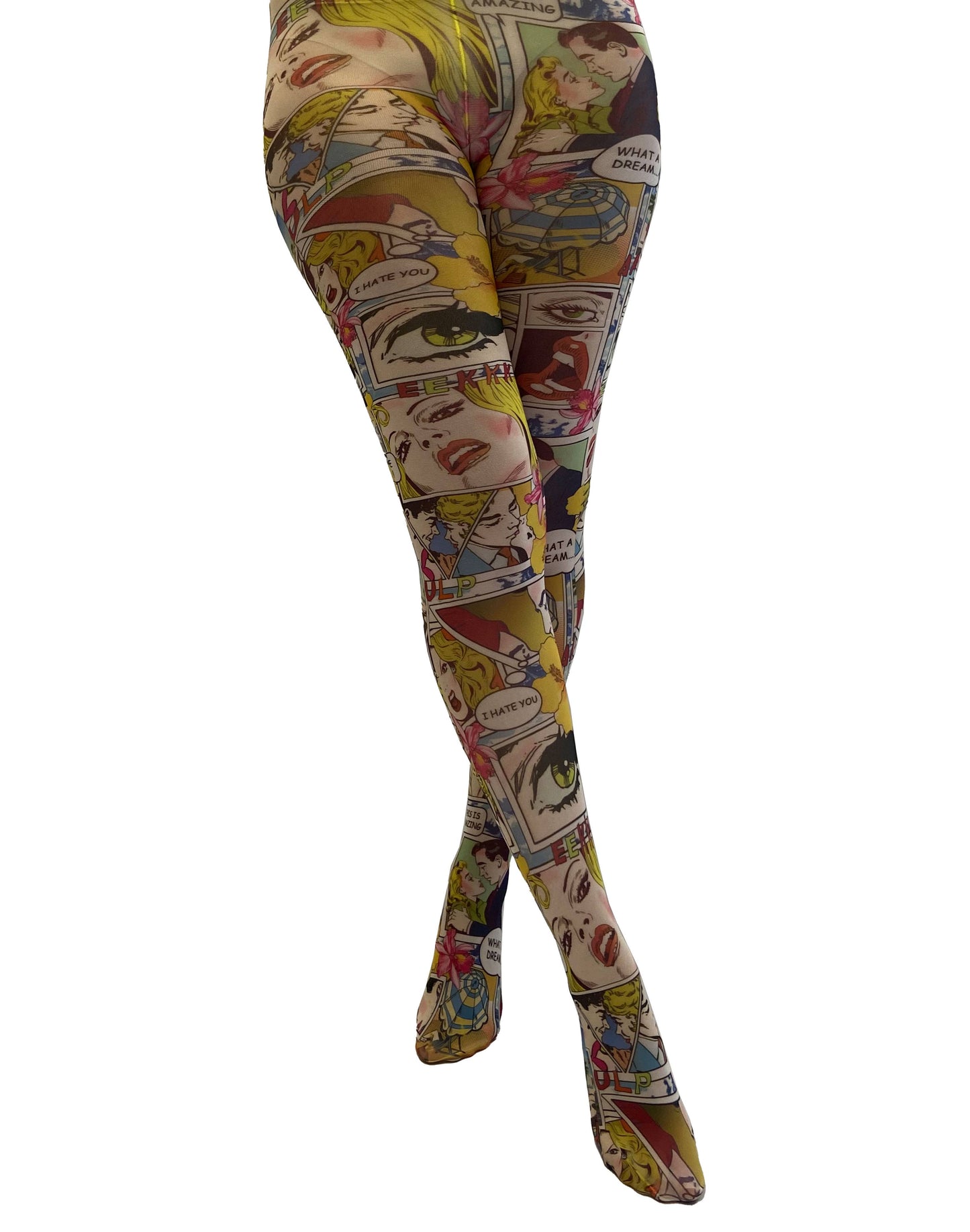 Paradise Island Printed Tights