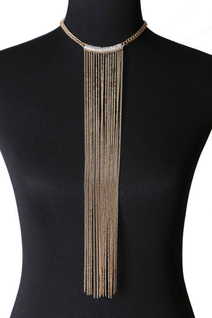 Long Fringe Necklace