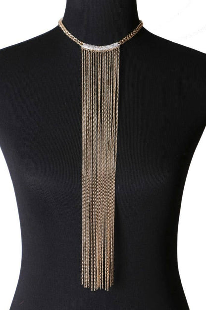 Long Fringe Necklace