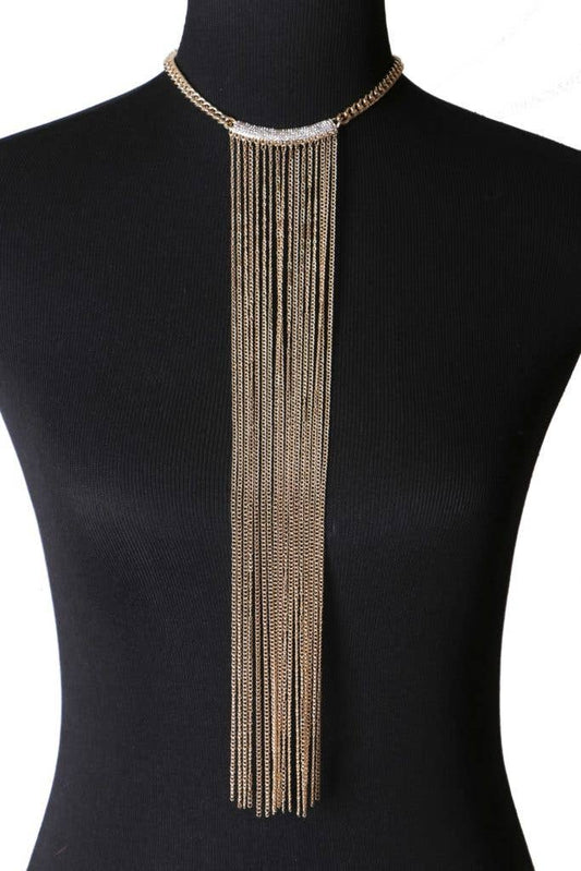 Long Fringe Necklace