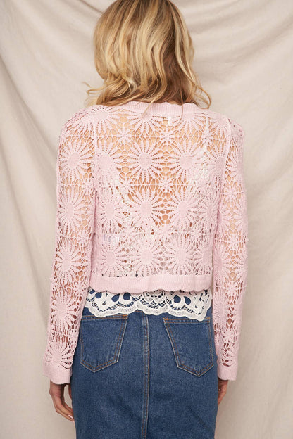 Fleur Crochet Cardigan