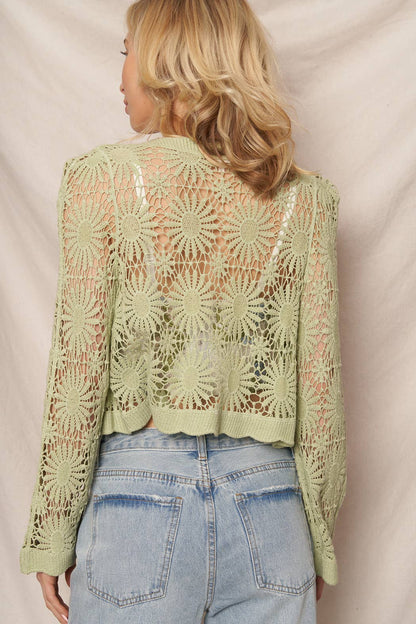 Fleur Crochet Cardigan