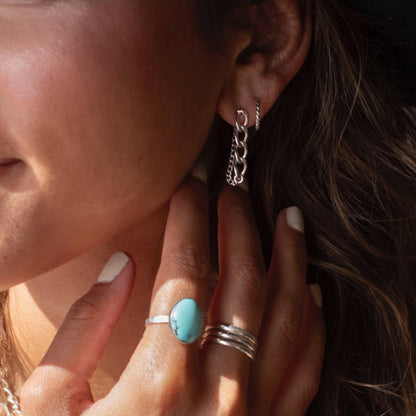 Alex Chain Stud Earrings