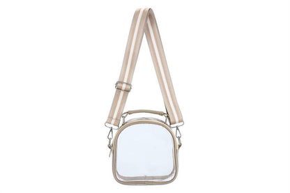 Crossbody Guitar Strap Clear See Thru Handbag