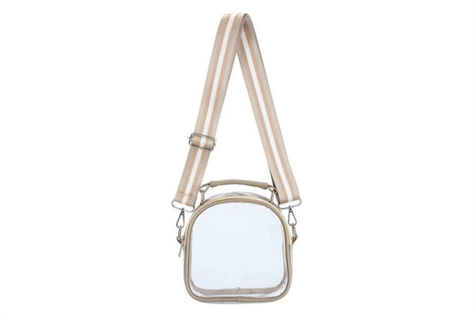 Crossbody Guitar Strap Clear See Thru Handbag