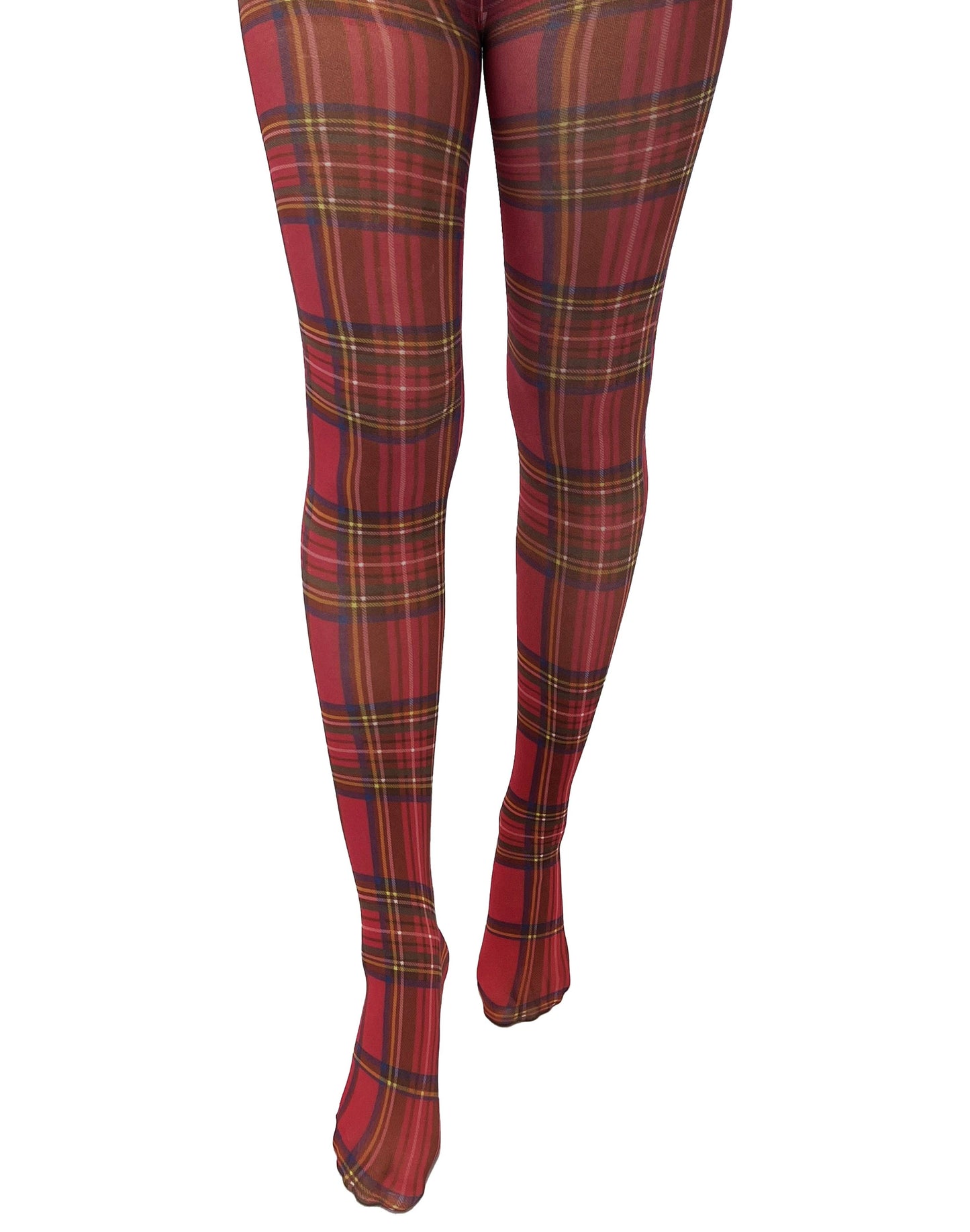 Original Red Tartan Printed Tights