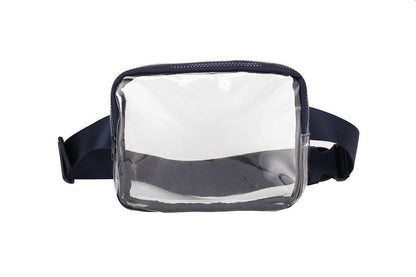 Clear See Thru Plastic Belt Waist Handbag