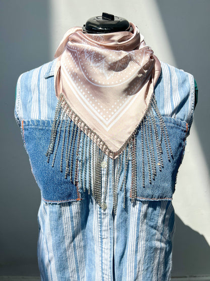 Rhinestone Fringe Bandana