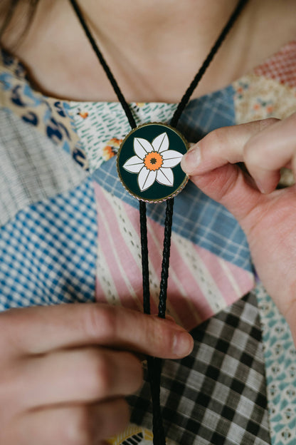 Daffodil Bolo Tie