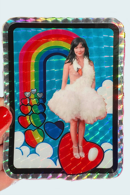 Red Carpet Swan Bjork Sticker