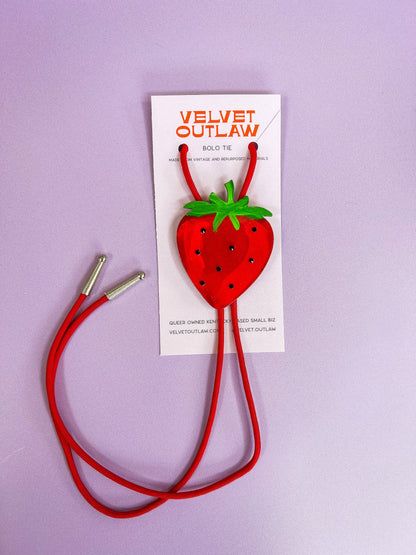 Strawberry Bolo Tie