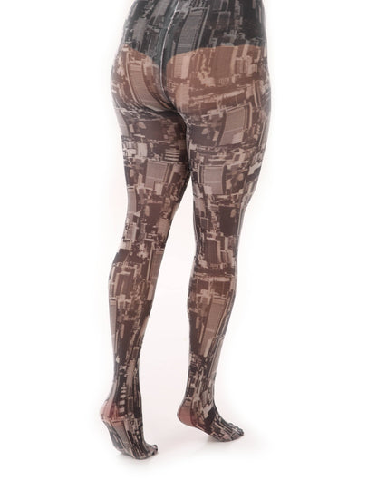 Skyline Printed Tights