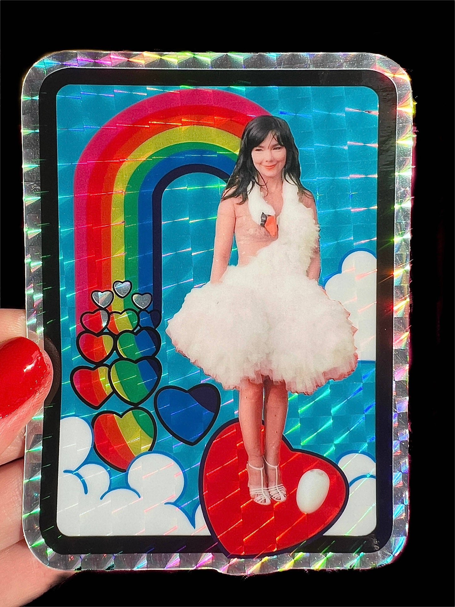 Red Carpet Swan Bjork Sticker
