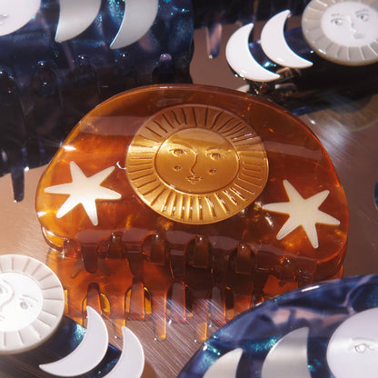 Hemera Golden Astrology Hair Claw