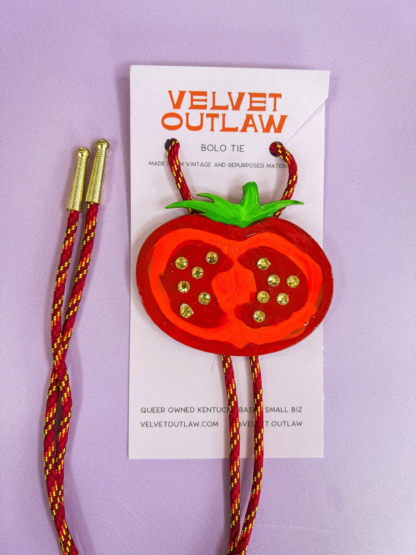 Summer Tomato Bolo Tie