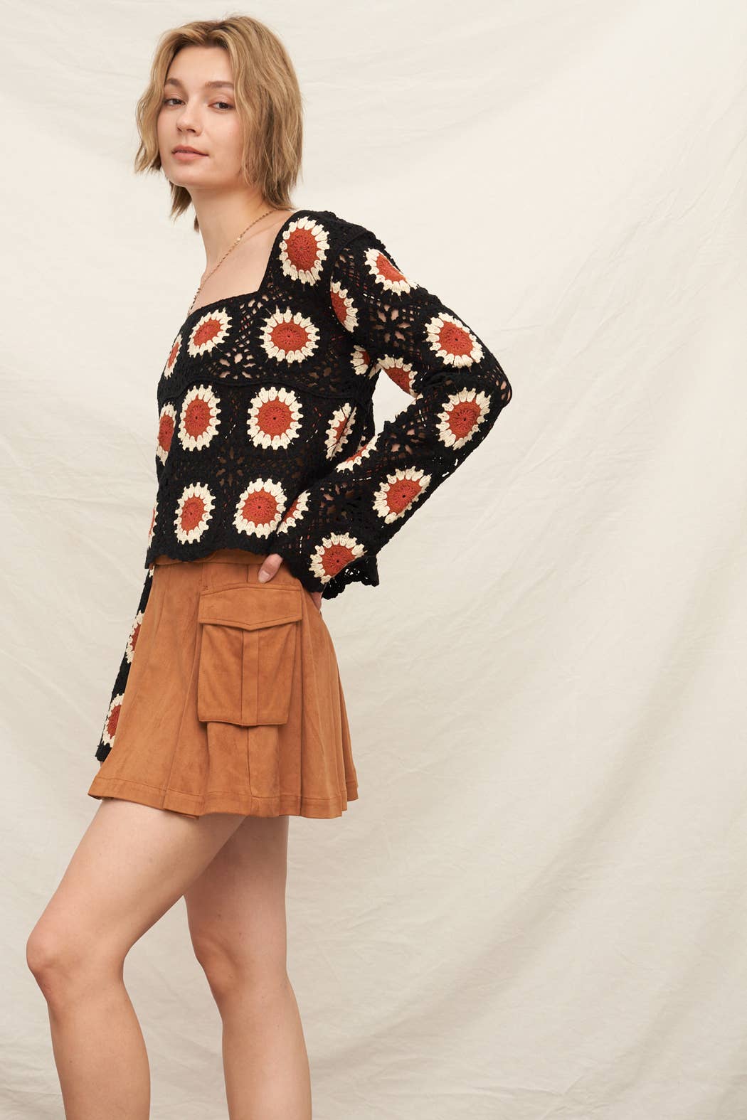 Sunflower Patch Crochet Top