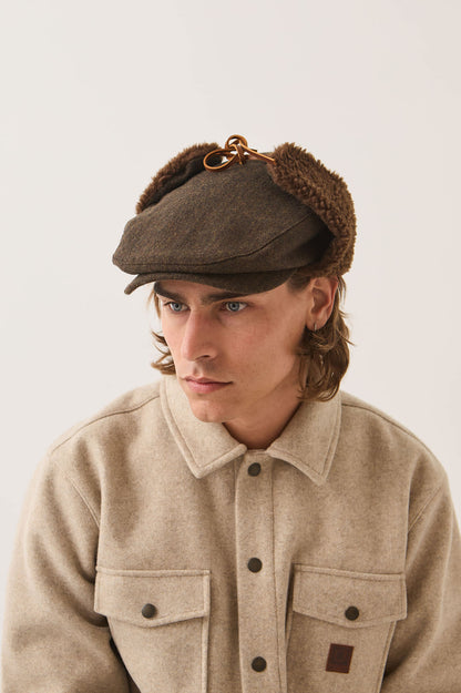 Barrel Earflap Snap Cap