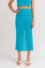 Pouring Heat Knit Midi Skirt