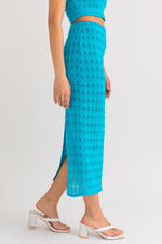 Pouring Heat Knit Midi Skirt
