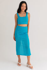 Pouring Heat Knit Midi Skirt