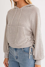 Progressive Pat Ruched Hoodie