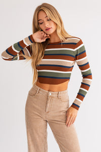 Sage Advice Stripe Top