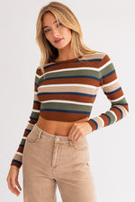 Sage Advice Stripe Top