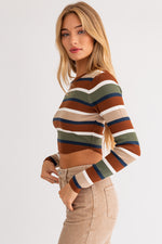 Sage Advice Stripe Top
