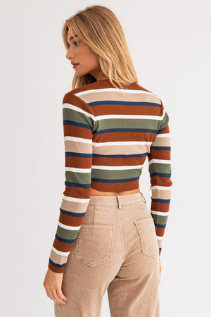 Sage Advice Stripe Top