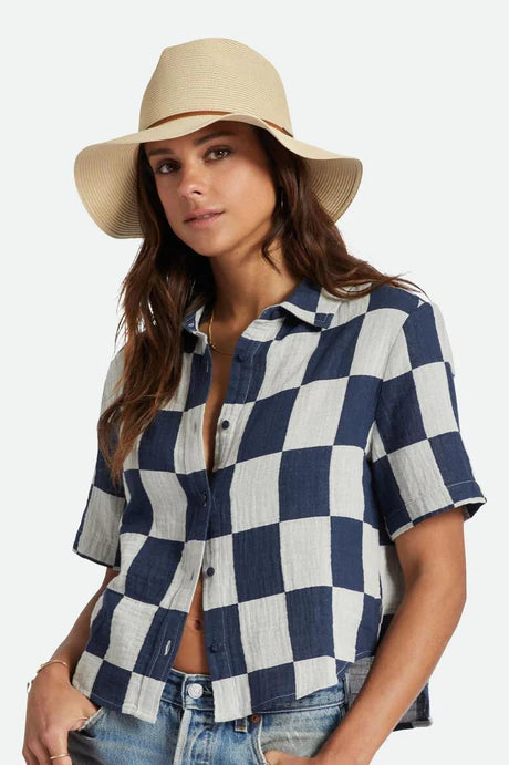 Packable Wesley Fedora - Straw