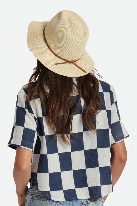 Packable Wesley Fedora - Straw