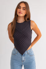Lords and Ladies Scarf Hem Tank