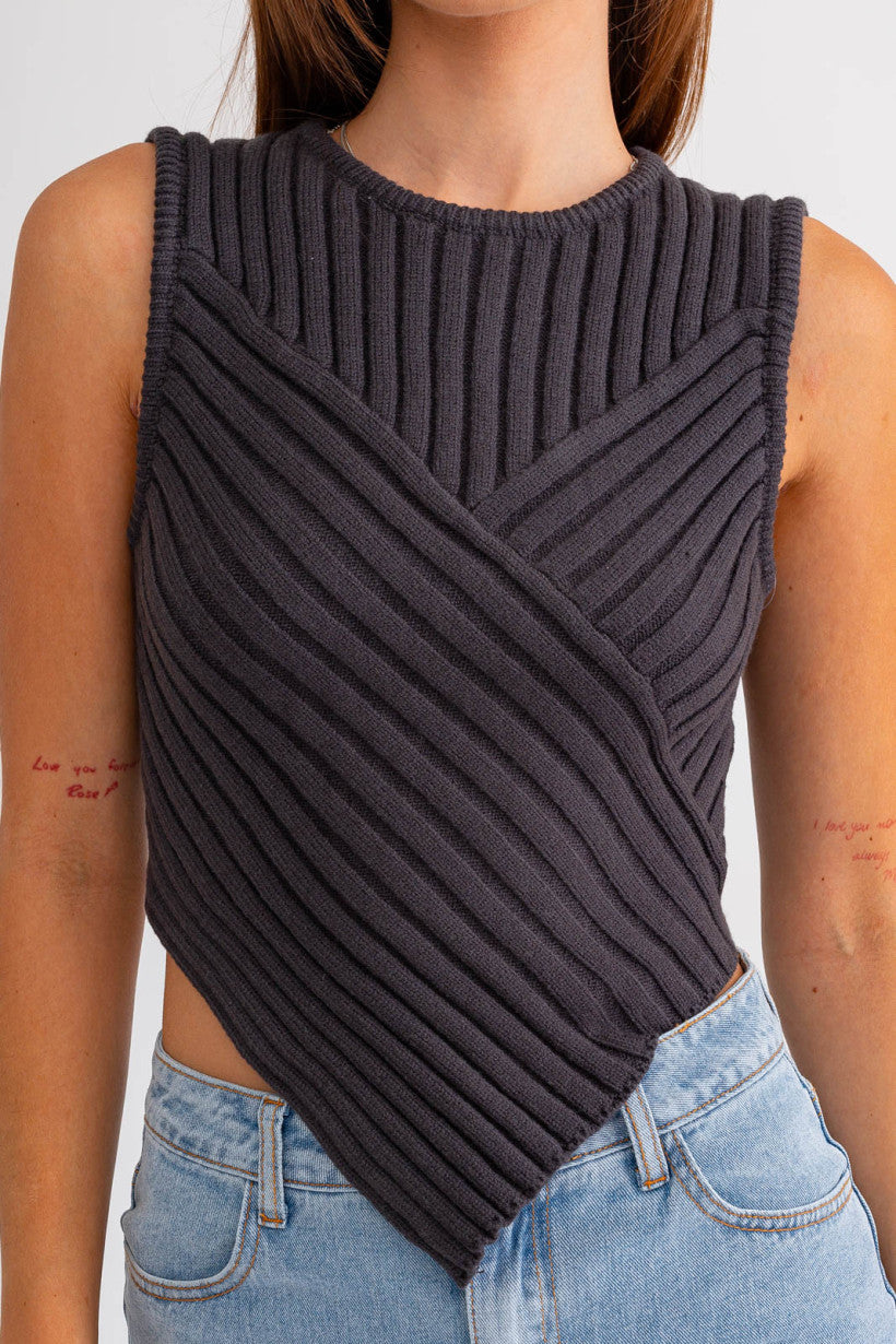 Lords and Ladies Scarf Hem Tank