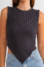 Lords and Ladies Scarf Hem Tank