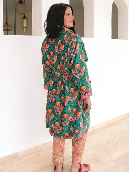 Winnie Velvet Reversible Robe