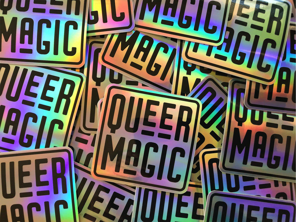 Holographic Queer Magic Sticker