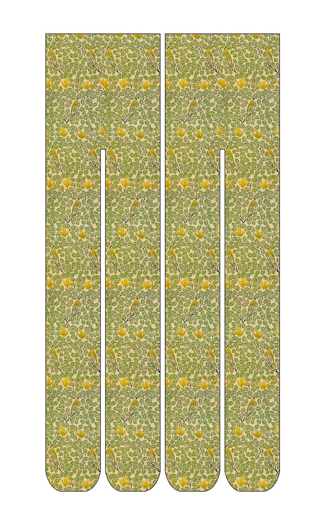 BIRD IN THE FOREST  by WILLIAM MORRIS PRINTED TIGHTS