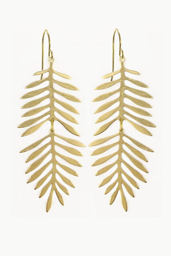 Hinged Fern Earrings