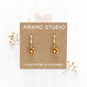 Sonoma Rose Huggie Hoops