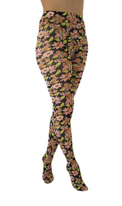 Colour Pop Floral Printed Tights