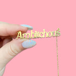 Ambitchous Nameplate Necklace