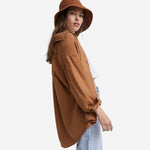 Linen Oversized Long Sleeve Shirt