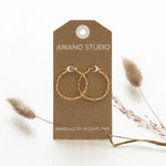 Chain Hoop with Stud