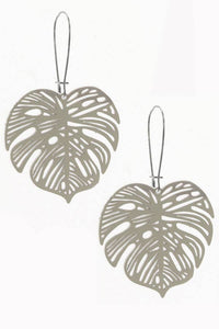 Monstera Dangle Earrings