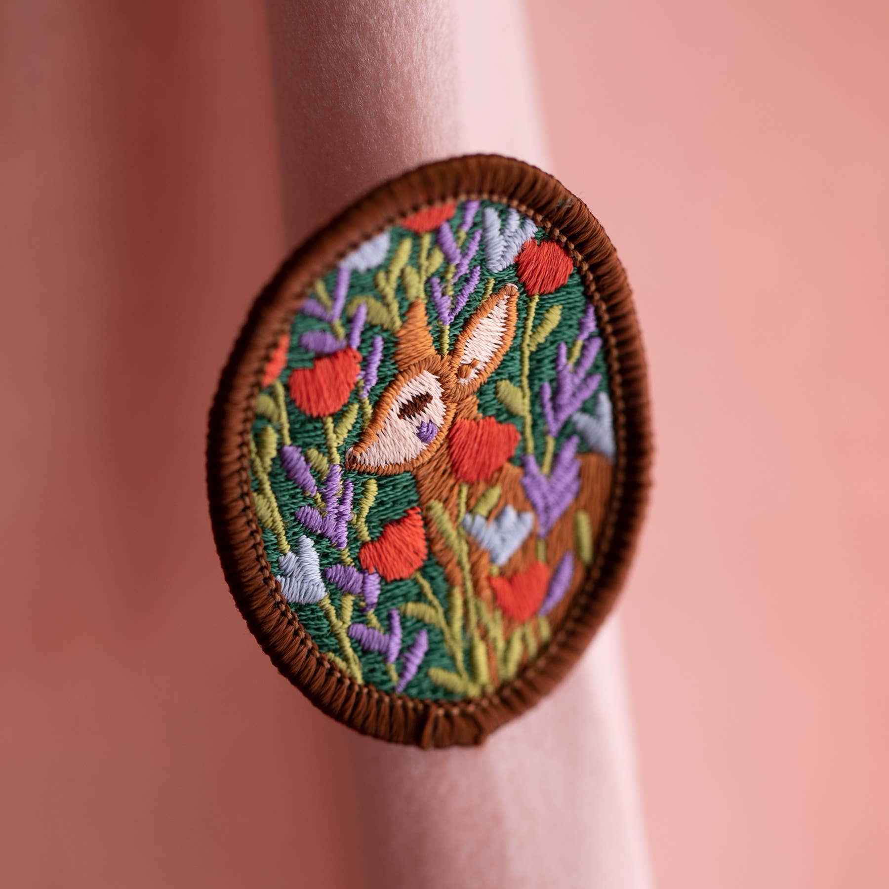 Deer Embroidered Brooch