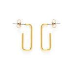 Paperclip Hoop Studs