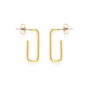 Paperclip Hoop Studs