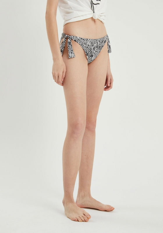 Flores Print Tie Bikini Bottoms SALE