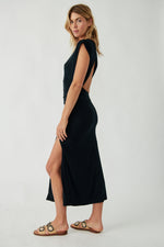 Lakeside Solid Midi Dress