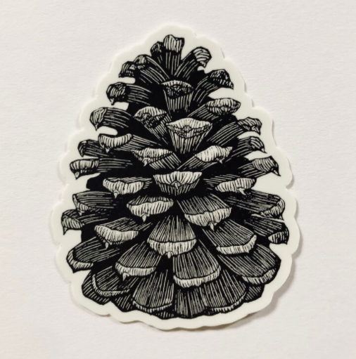 Pinecone Sticker